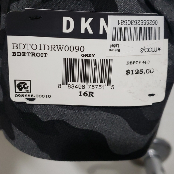 DKNY Big Boys Classis Fit Black & Gray Camo Jacket - Picture 3 of 5